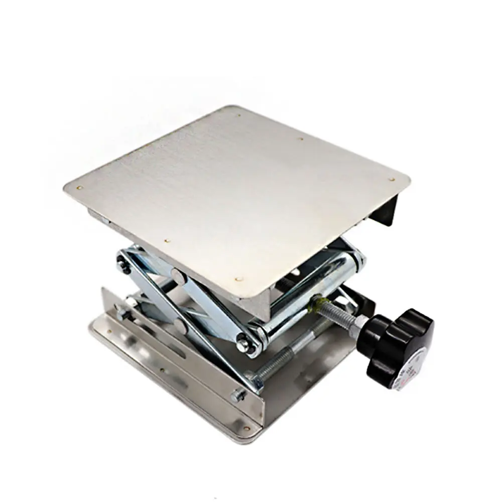 200mm 250mm 300mm Steel Lifter Router Plate Table Woodworking Machinery Lifting Stand Manual Lift Platform Carpentry Tools