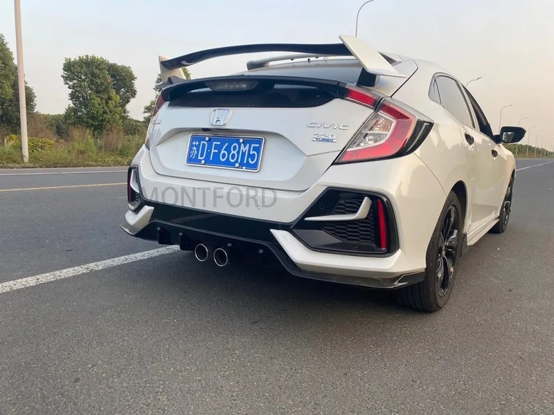 Suitable for Honda 10th Civic 2016, 2017, 2018, 2019 CIVIC spoiler, hatchback Civic JDM modified rear wing top wing