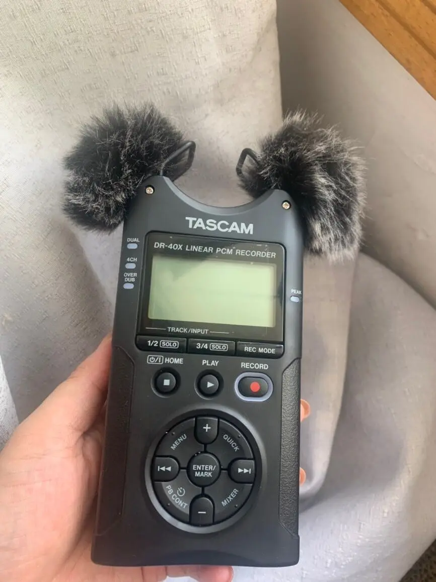 Blau Mantis Outdoor Künstliche Pelz Wind Mikrofon Abdeckung Muff Windschutz Hülse Schild Für Tascam Dr40 Toten Katze für Tascam DR40