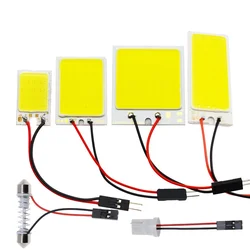 White T10 W5w Cob 24SMD 36SMD 48SMD Car Led Auto Interior Reading Lamp Bulb Light Dome Festoon Vehicle Panel Lamp 1pcs