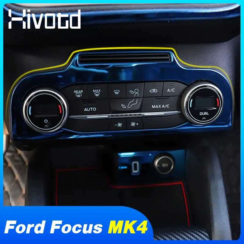 For Ford Focus Mk4 ST Line Accessories Central Control Switch Buttons Frame Trim Cover Interior Decoration Car Styling 2019 2020