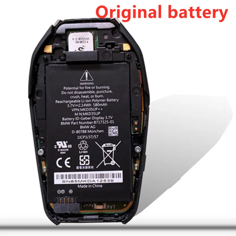 NEW High capacity Original Battery for BMW 5/6/7/X3 X5 X6 for BMW MKD35UP remote key battery