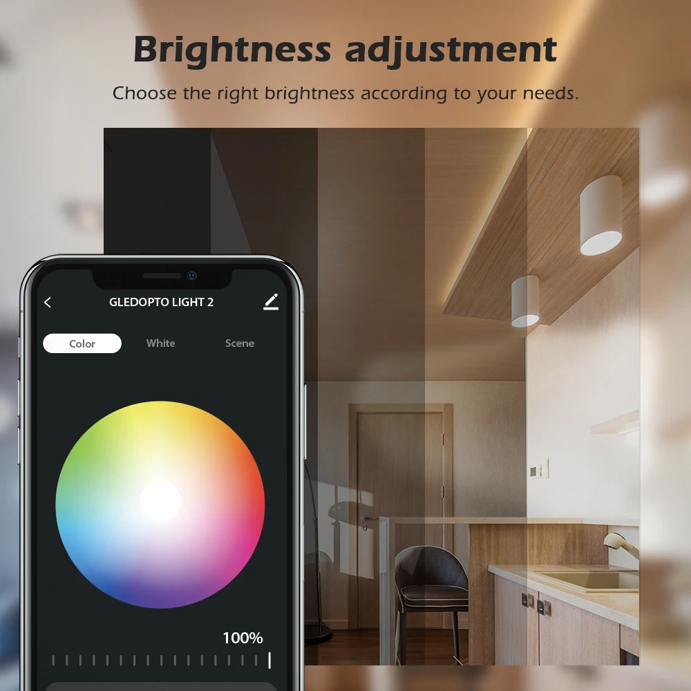 Gledopto Alice Smart Wireless LED Light Strip Controller WiFi RGBW funziona con Tuya Smart Life APP Echo Alexa Voice Control