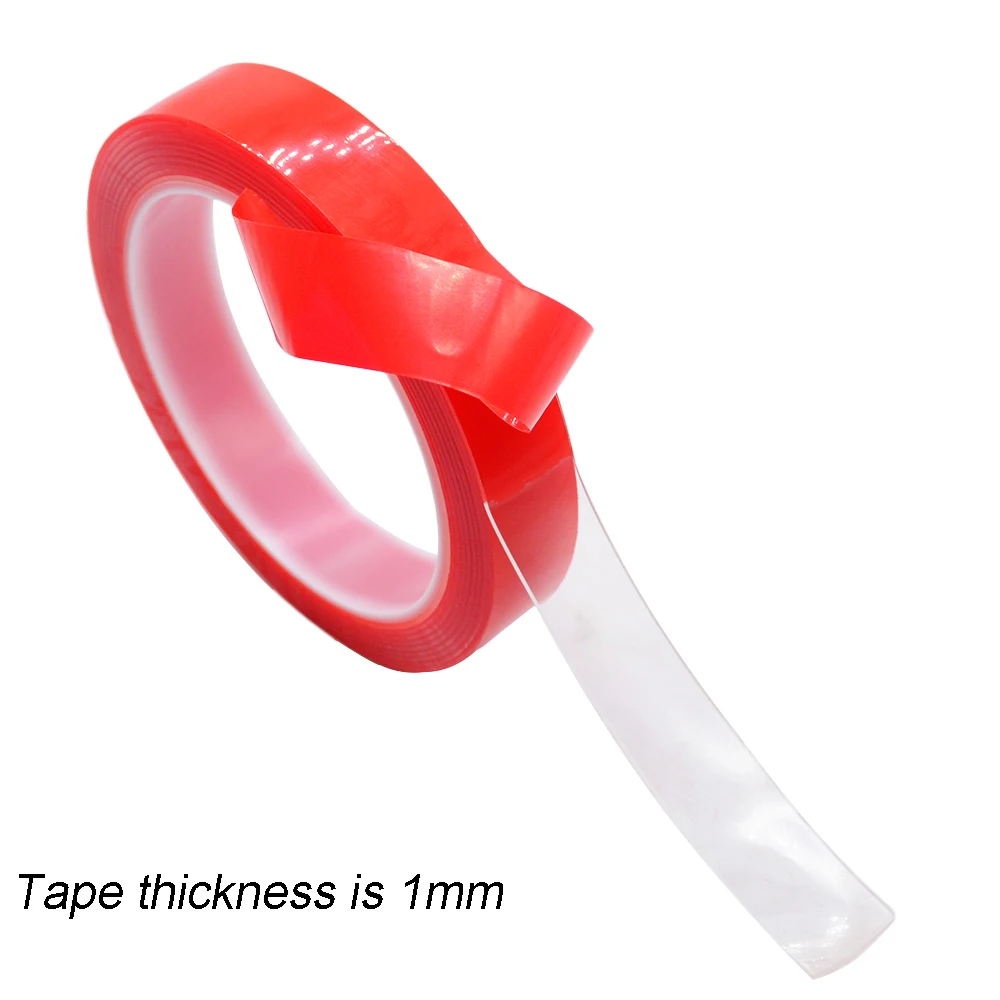 Super Strong Double Sided Adhesive Transparent Acrylic Foam Adhesive Tape Length 300cm Width 6/8/10/12/15/20mm No Traces Sticker