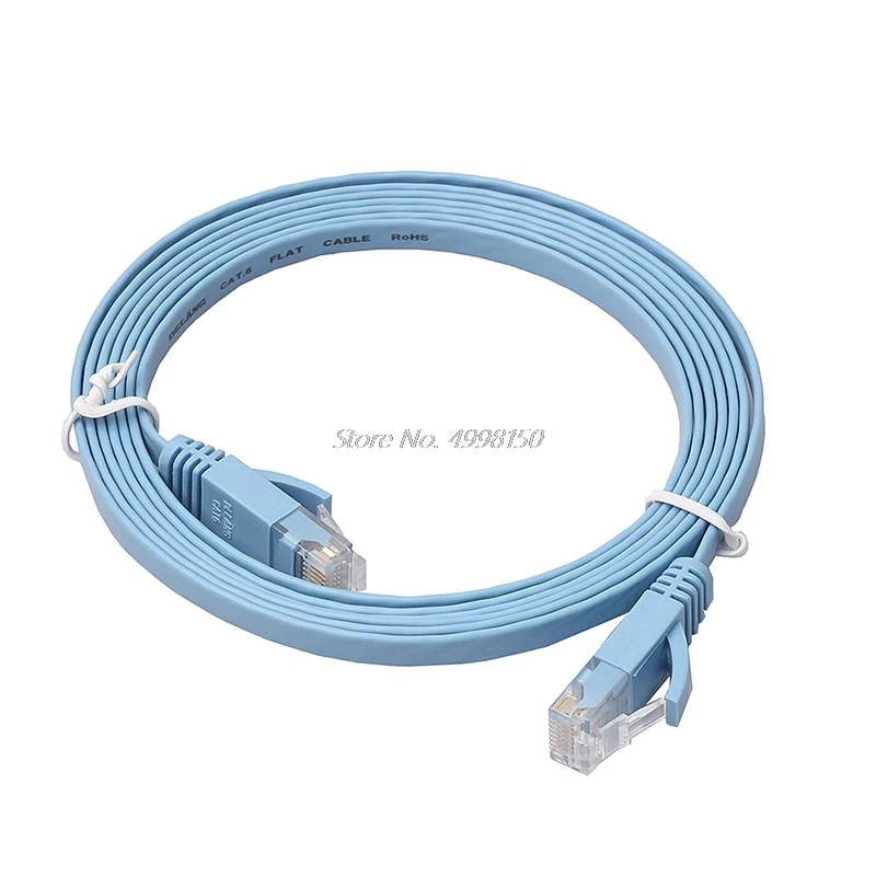 Cabo chato de rede ethernet cat6, para roteador pc