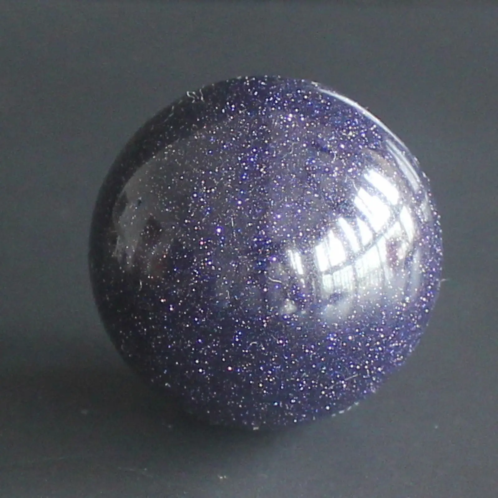 Gemstone crystal Blue goldstone Sphere Ball Stone Bell Chakra Healing Crystal Reiki Crafts 25mm