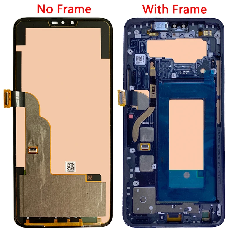 For LG V40 V50 LCD Display Touch Screen Digitizer Assembly With Frame For LG V40 ThinQ V50 ThinQ 5G lcd Replacement