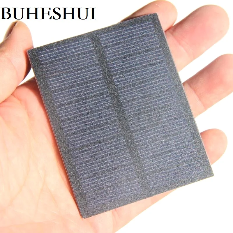 Customized 0.5W 5.5V Mini Solar Panel PET Solar Cell for Courtyard Light DIY Small Solar Power System Toys 76*60MM 50PCS