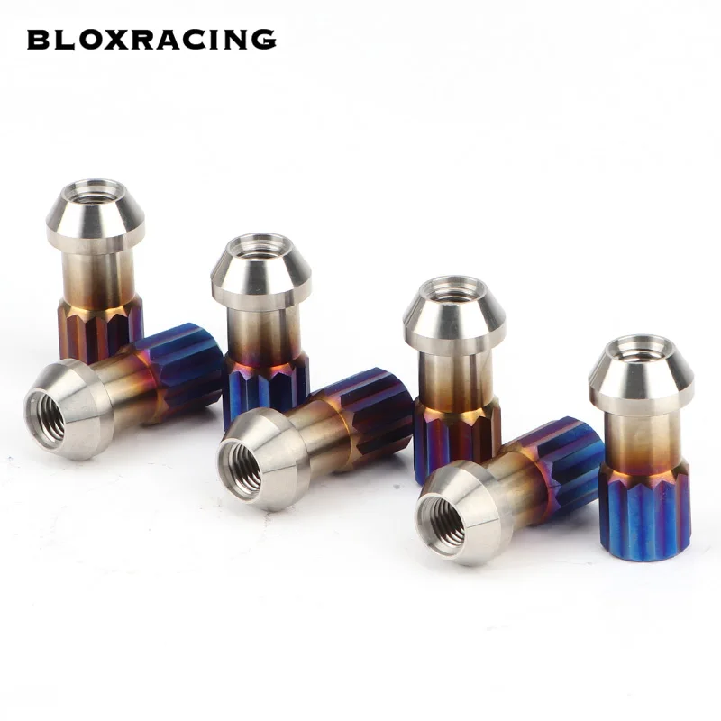 4/10 / 20PCS GR5 titanium alloy forged car tire accessories wheel lug nuts / anti-theft nut M12 * 1.5 /M12*1.25