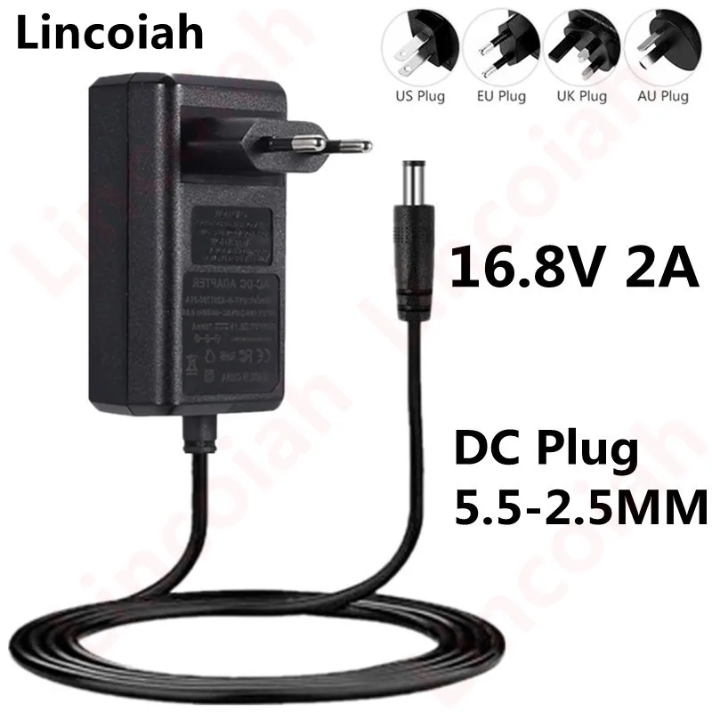 EU/US Plug 4S 16.8V 2A AC Charger For 18650 Lithium Battery 14.4V 4 Series Lithium li-ion Battery Wall Charger 110V-240V