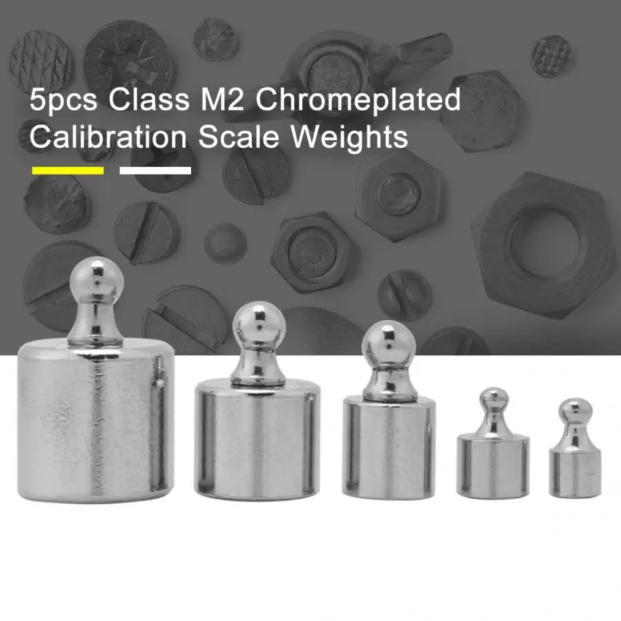 5Pcs 1g 2g 5g 10g 20g Grams Precision Scale Weight Set Plating Counterweight Scale Balance Equilibrium Calibration Tool