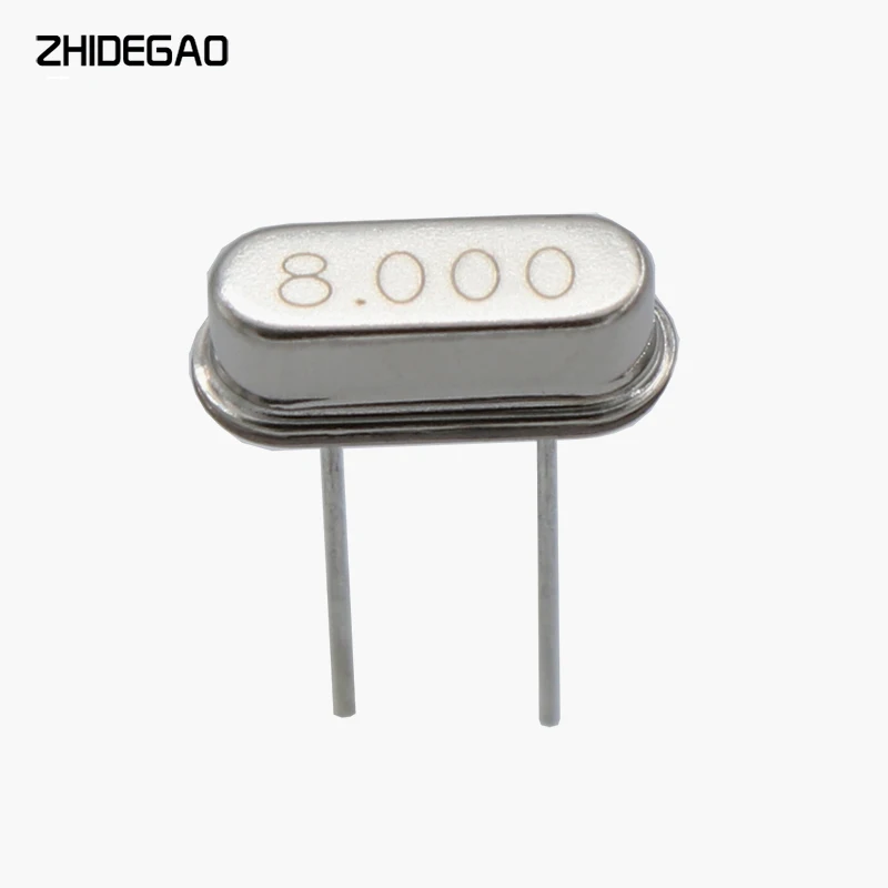 10pcs 8.000M 8.000MHZ 8MHz 8 MHZ Quartz Crystal Resonator Passive Oscillator HC 49S New ZHIDEGAO