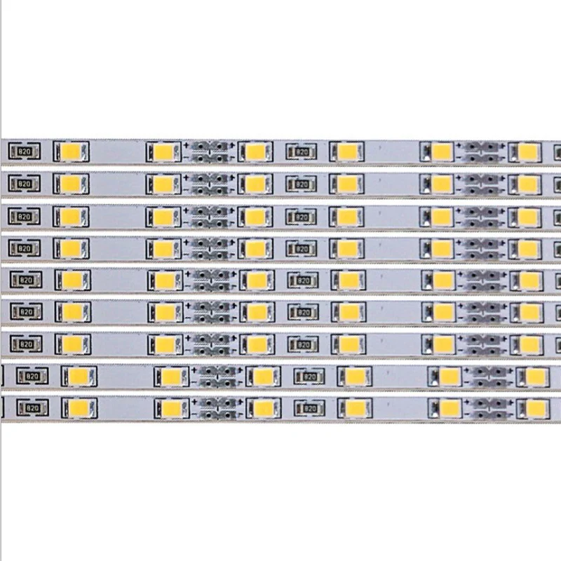 非常に明るいストリップライト,白いバックライト,smd 2835,dc 12v,60 leds,50cm, 4mm, 10個