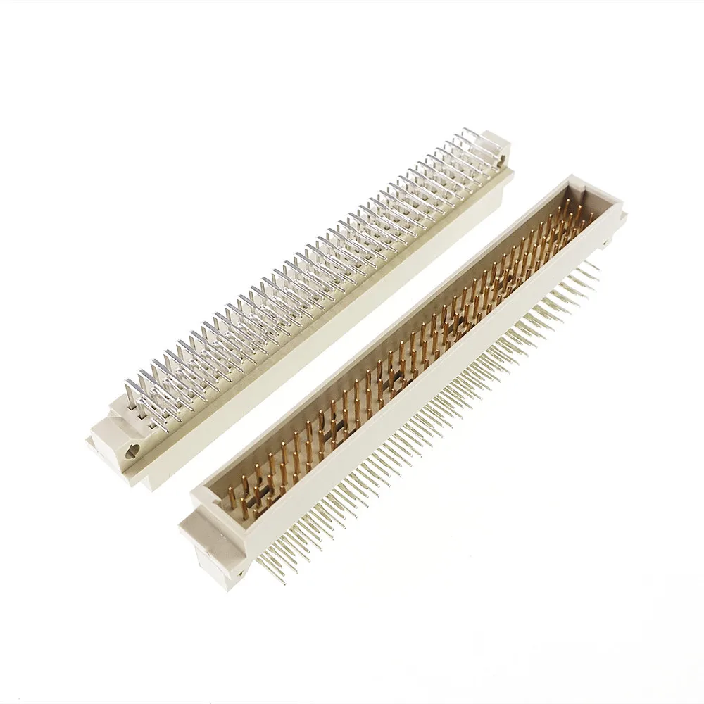 5 100 Pcs DIN 41612 Connector 3 Rows 96 Position Header Male Female Vertical Right Angle Through Hole PCB 3x32 Pin Pitch 2.54mm