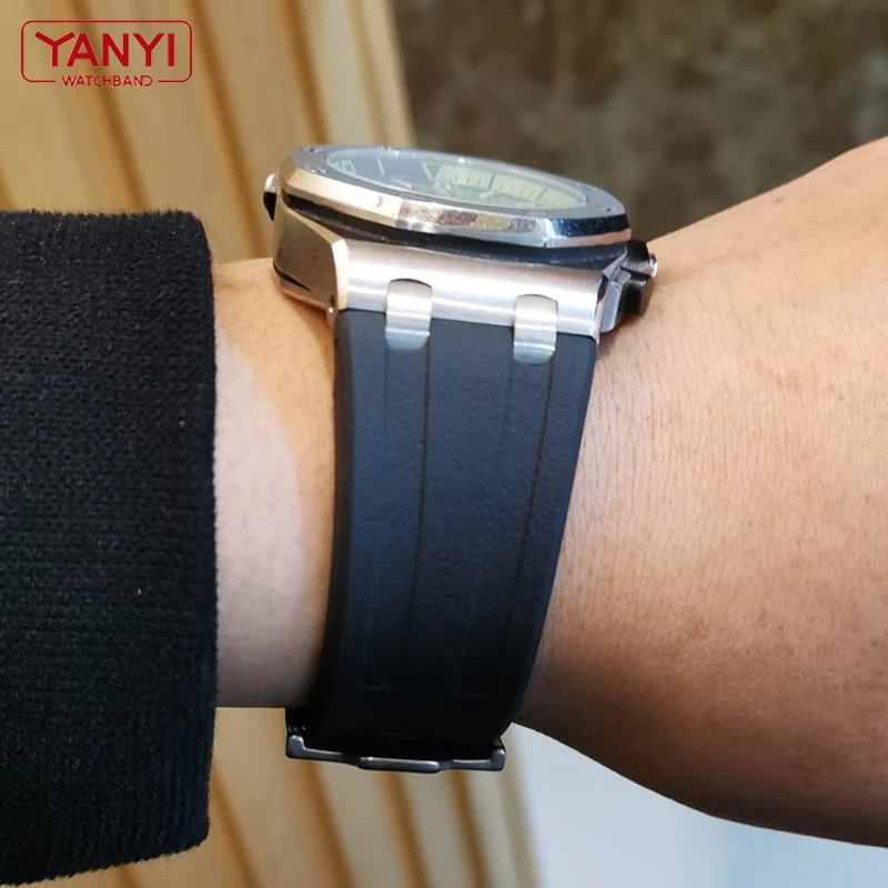 Rubber Watch Strap 28mm Watchband for AP 15703 26470SO Royal Oak offshore men's sports watch High-quality strap bracelet