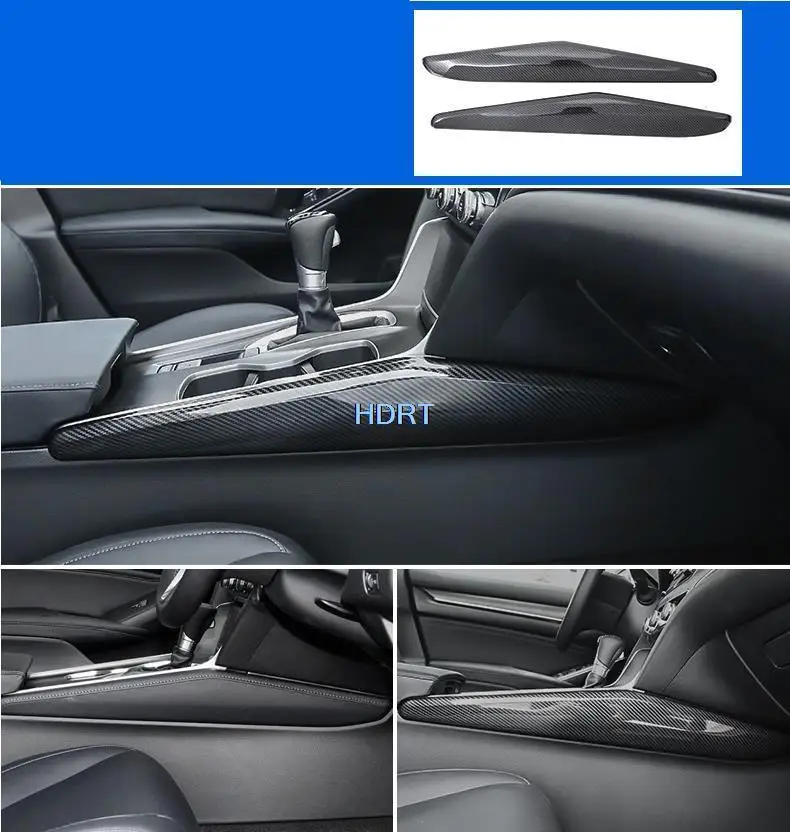 Car Air Vent Door Speaker Inner Gear Shift Box Panel Trim Cover For Honda Accord 10th 2018 2019 2020 Carbon fibre Interior Style