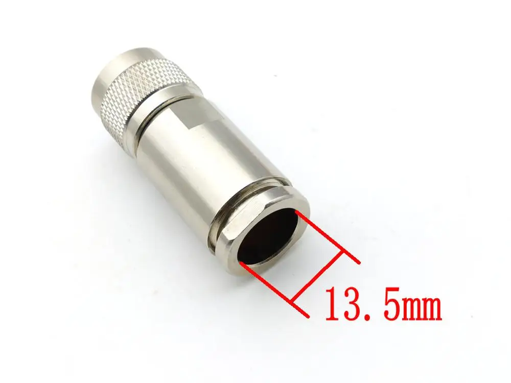 1pcs N male crimp RF connector N male clamp RG9 RG10 RG215 RG225 9D-FB coaxial cable