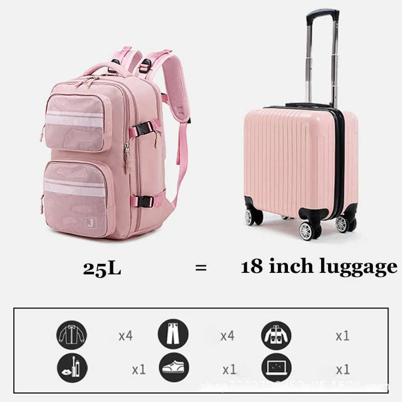 Women Backpack 15.6 Inch Laptop Backpack Anti Theft Bag Independent Shoe Bag USB Charging Travel Business Large Backpack Mochila