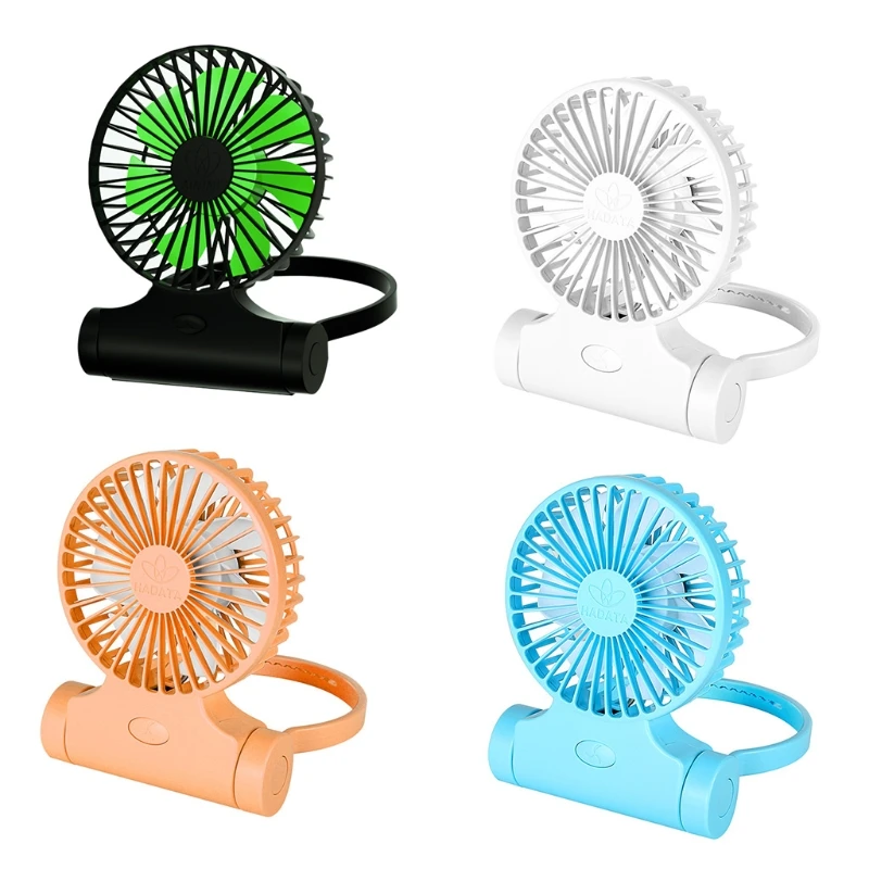 Neck Fan Personal Handheld Hanging Fan 3 Speed Adjustable 2200mAh USB Rechargeable Desk Fan for Outdoor Office Travel