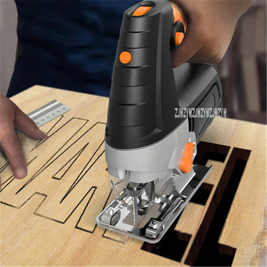 

55 Speed Regulation Electric Jig Saw Portable Jigsaw Fret Saw Sweep Saw Handhold Curved Saw Household Woodworking Cutting Tool