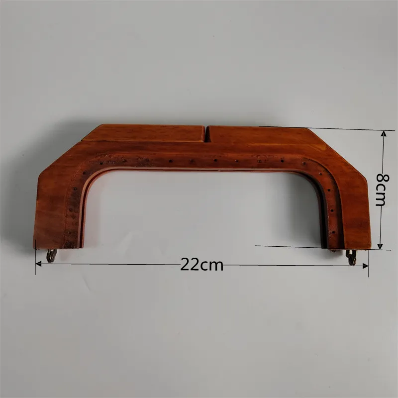 22X8 cm Special Color Clasp Sewing Obag Wood Frame Purse Frame Closures for Handbag Purse Making DIY Craft Wooden Purse Frames