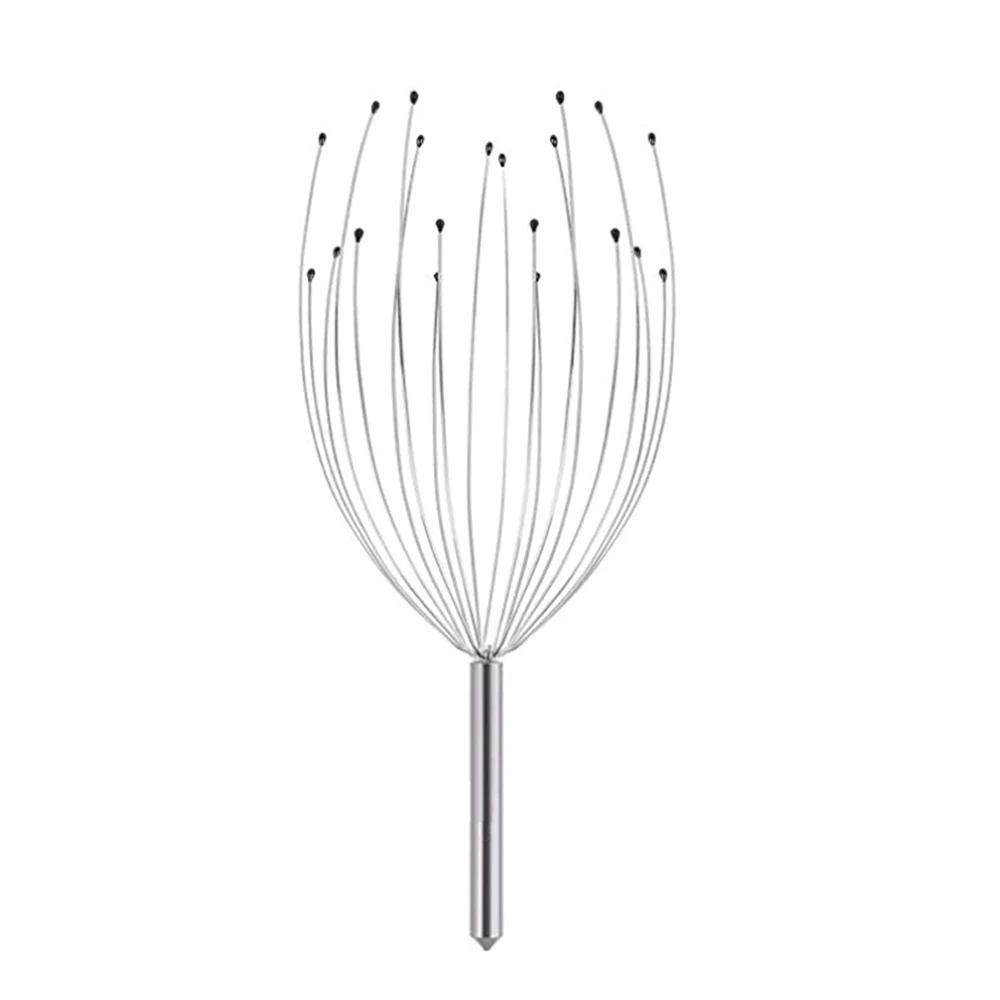 Cabeça relaxar massageador cura alívio corpo massageador couro cabeludo relaxar spa dor de cabeça metal circulação sangue relaxar massageador