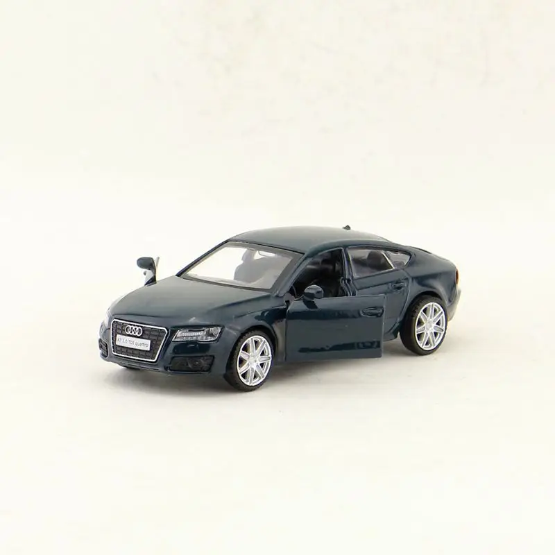 Diecast Metal Toy Vehicle Model 1:43 Scale Audi A7 Car Pull Back Doors Openable Educational Collection Gift Kid Match Box