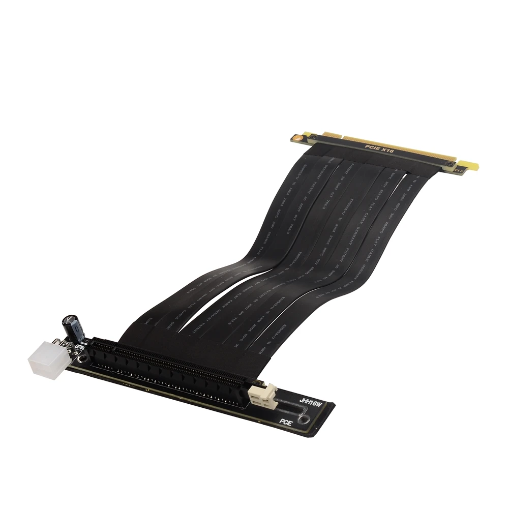 ETH PCIe 3.0 16x Graphics Card Riser Cable 6Pin Power Connector for RTX 3060 Server Motherboard Bitcoin Mining Extension Cable