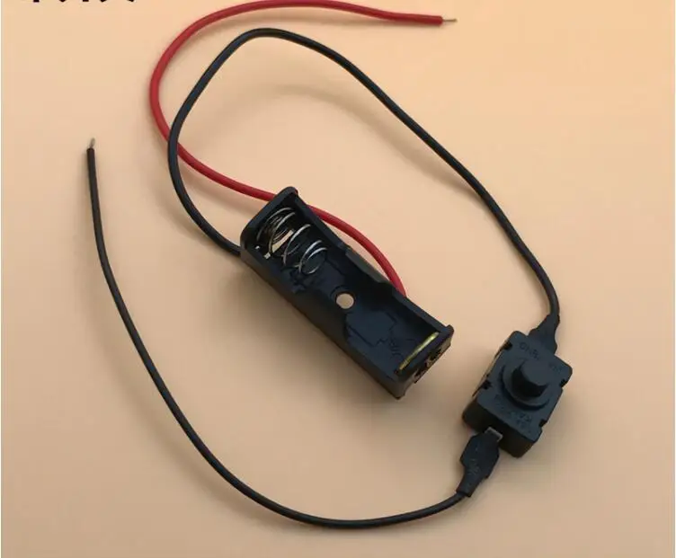 30 개/몫 MasterFire 12V 23A 단일 슬롯 배터리 클립 홀더 보관함 케이스 12V 23A/A23 배터리 쉘 스위치 와이어 포함