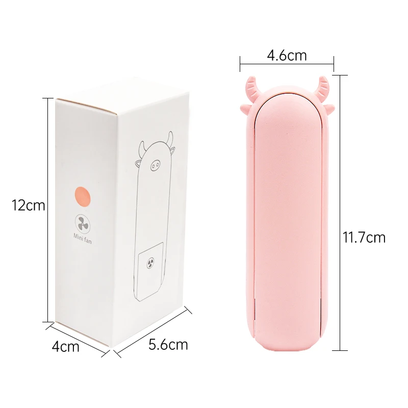 Tragbarer faltbarer elektrischer Lüfter 3-in-1-Mini-Handheld-USB-Lüfter Trockner Pfropfen Wimpern kleber Fan Beauty Make-up-Tools