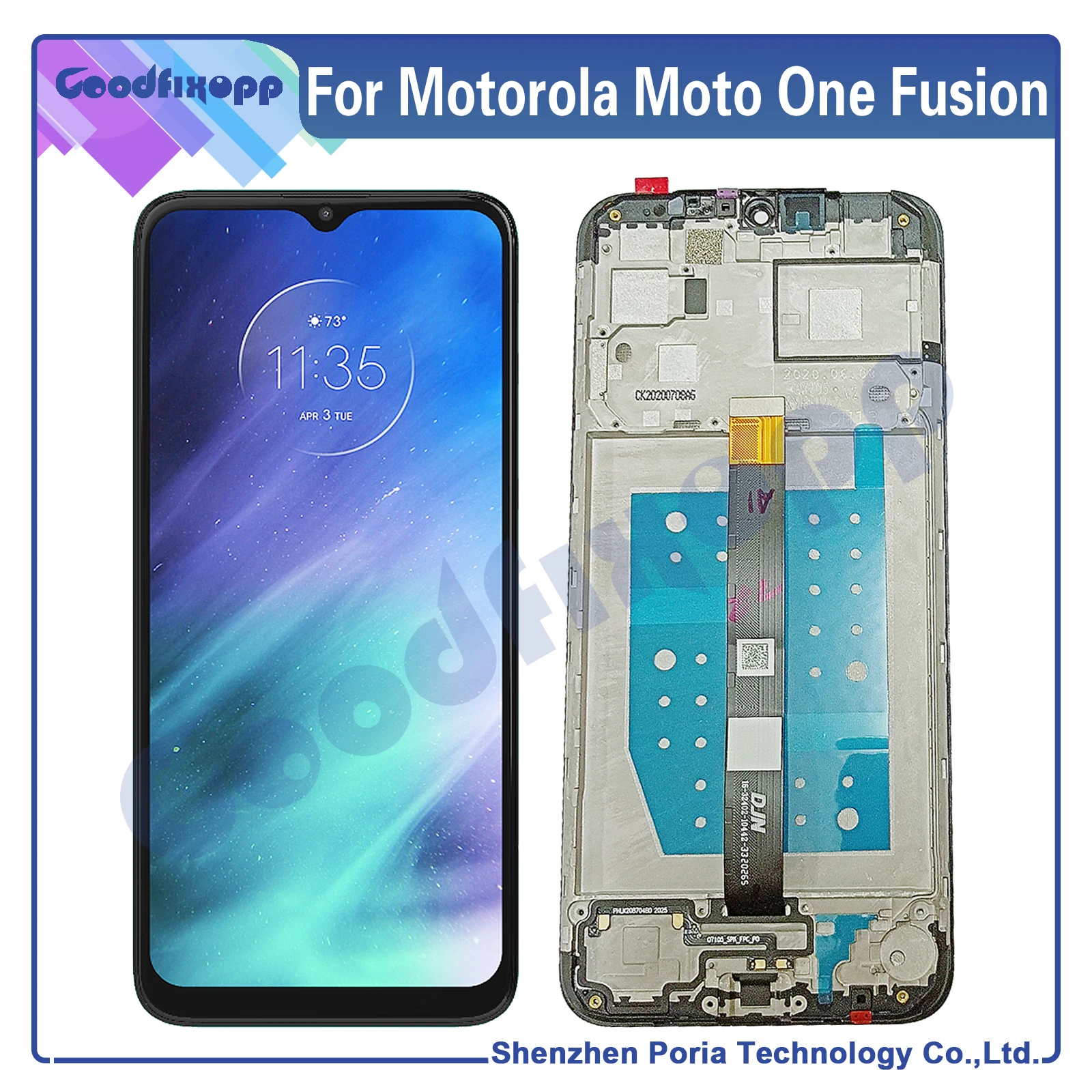 

For Motorola Moto One Fusion Plus OneFusion+ LCD Display Touch Screen Digitizer Assembly Repair Parts Replacement