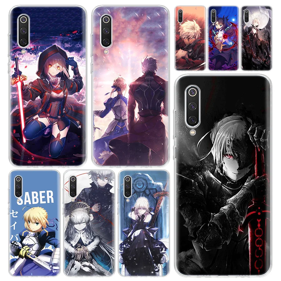 Fate Stay Night Phone Case Cover for Xiaomi Redmi Note 13 12S 12 11 11S 11T 11E 10 Pro 10S 9 9S 9T 8 8T 7 Plus Print Coque Case 