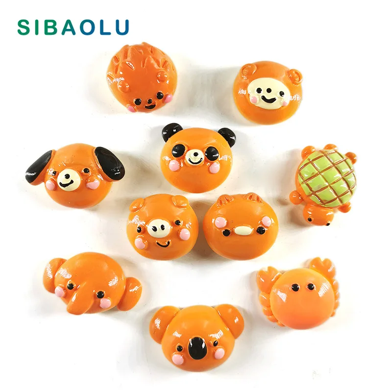 10pc Resin Animal Head Koala Cartoon Refrigerator Fridge Magnet Sticker Home Decor Garden Wedding Decoration Kitchen Accessories