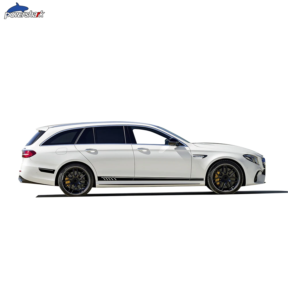 2 Pcs Edition AMG Side Stripes Sitkcer Decal For Mercedes Benz E Class W213 E53 E43 E63 AMG S213 A238 C238 E300 E350 Accessories