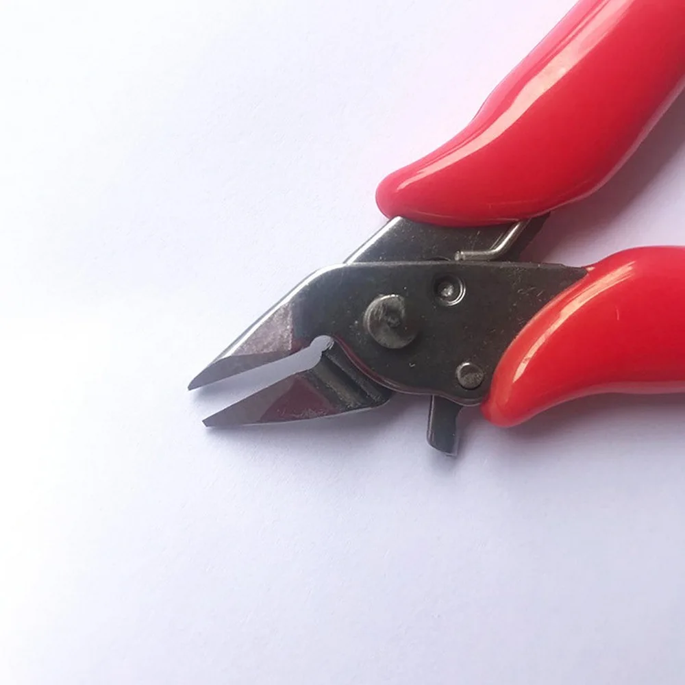 3.5 Inch Diagonal Pliers Small Soft Cutting Electronic Pliers Mini Wire Cutters Wire Insulated Rubber Handle Model Hand Tools