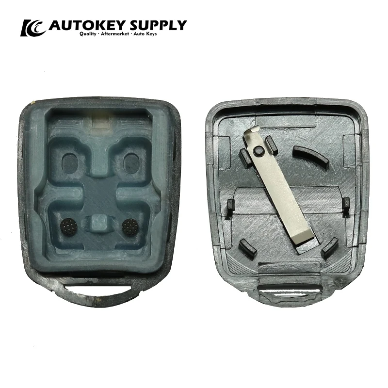 AutokeySupply AKBPS102 / AKBPS134  (PX42) Shell Only Burglar Alarm 4 Button Control With Battery Clip For Brazil Positron Flex