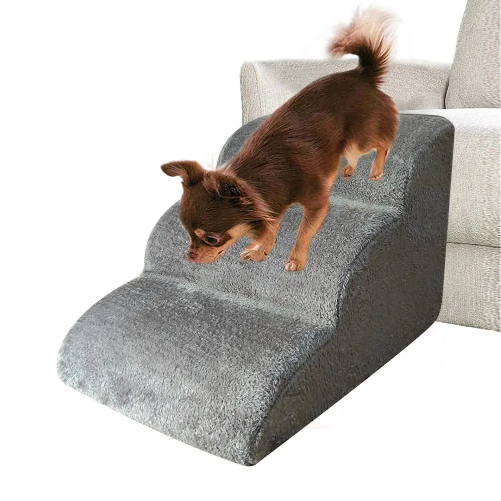 

Pet Dog Stairs Ladder 3 Steps Small Dog House For Puppy Cat Pet Stairs Anti-slip Dogs Bed Stairs Sofa Bed Ladder For Dogs Cats