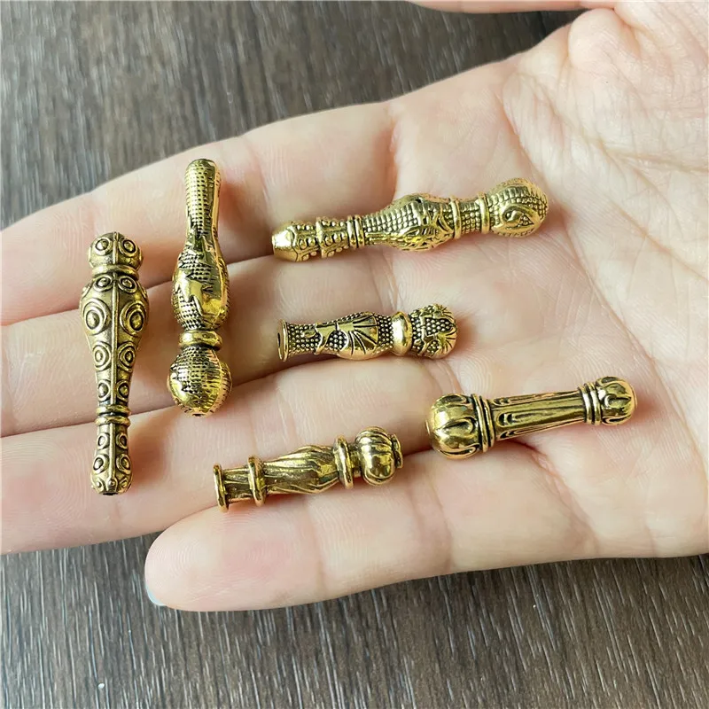 JunKang 60pcs 6 kinds of boxed different styles of rosary connector DIY making Muslim rosary jewelry connector accessories