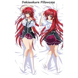 Lycée DxD Dakimakura taie d'oreiller, Rias Gremory Cosplay Kawaii Loli fille oreiller Anime HDPBody Otaku lit taie d'oreiller cadeau