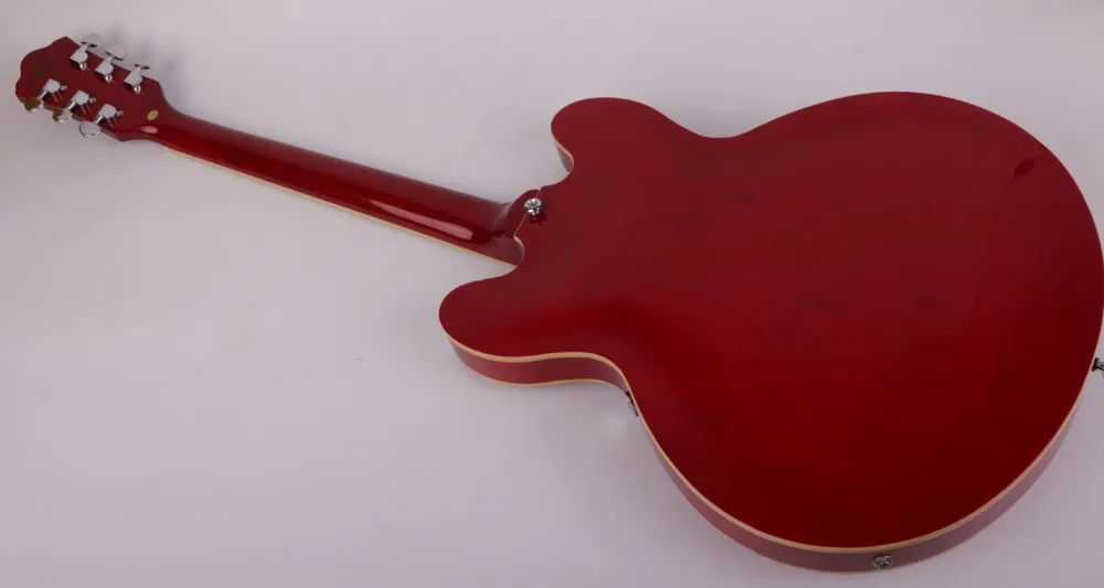 Good quality jazz hollow body right hand red f hole electric guitar electricas electro electrique guitare guiter guitarra gitar