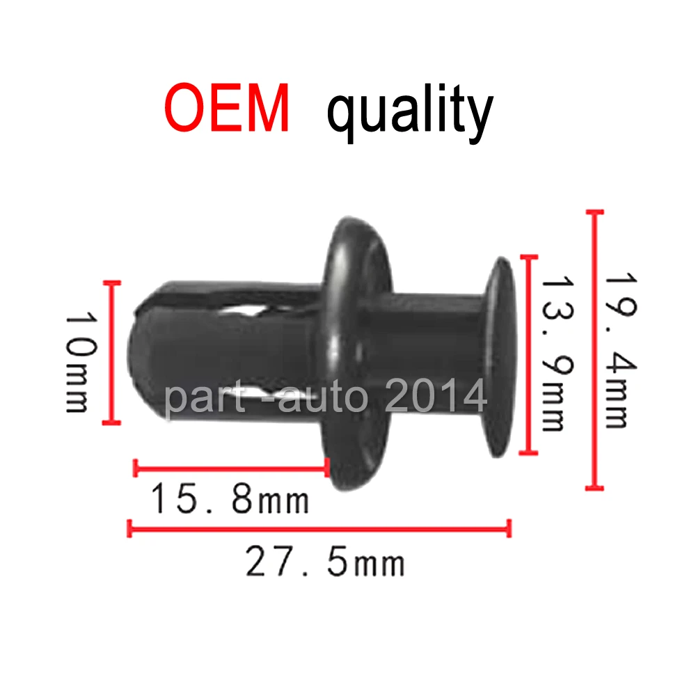 500x OEM Plastic Bumper Clips for Mazda Cars- Front, Rear Bumper Trim Grille Rivet GD7A50EA1 GD7A-50-EA1