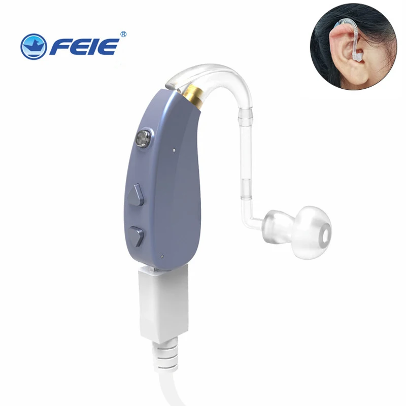 

T-201A Rechargeable Mini Digital Hearing Aid Sound Amplifier for Elderly Deafness BTE Audio Amplifier Ear Aids Adjustable