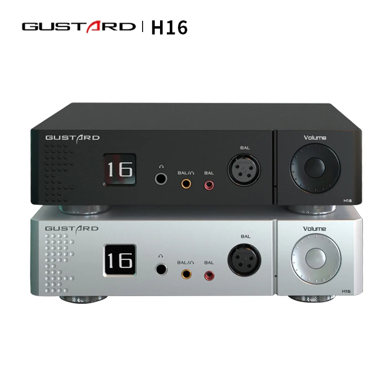 

GUSTARD H16 Headphone Amplifier High Resolution OLED Display XLR/RCA Balanced Pre Amplifier