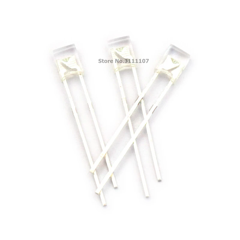 100PCS/LOT 2X3X4 Square LED Transparent White light-emitting diode 2*3*4mm LED Diode Water Clear White