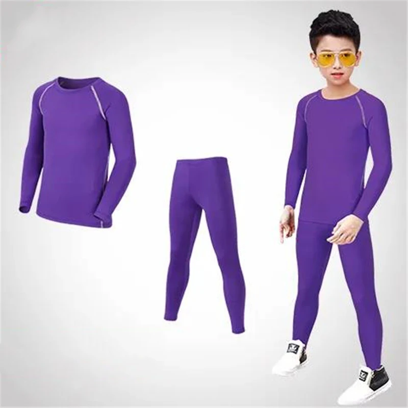 Kids Football Sets Children Boy Students Fitness Basketball Running Exercise Training Sports Soccer Top Shirt + Legging Pant 08