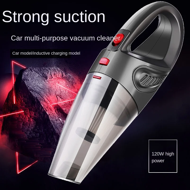 

Car vacuum cleaner wireless charging hand vacuum cleaner large suction force wet car home dual-use cleaning