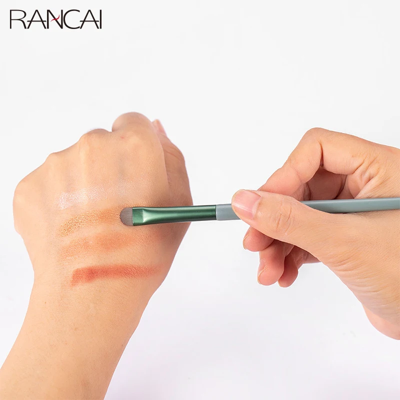 RANCAI – ensemble de pinceaux de maquillage cosmétiques, poudre Large, fond de teint, Contour, ombre à paupières Oblique, poils doux, 13 pièces