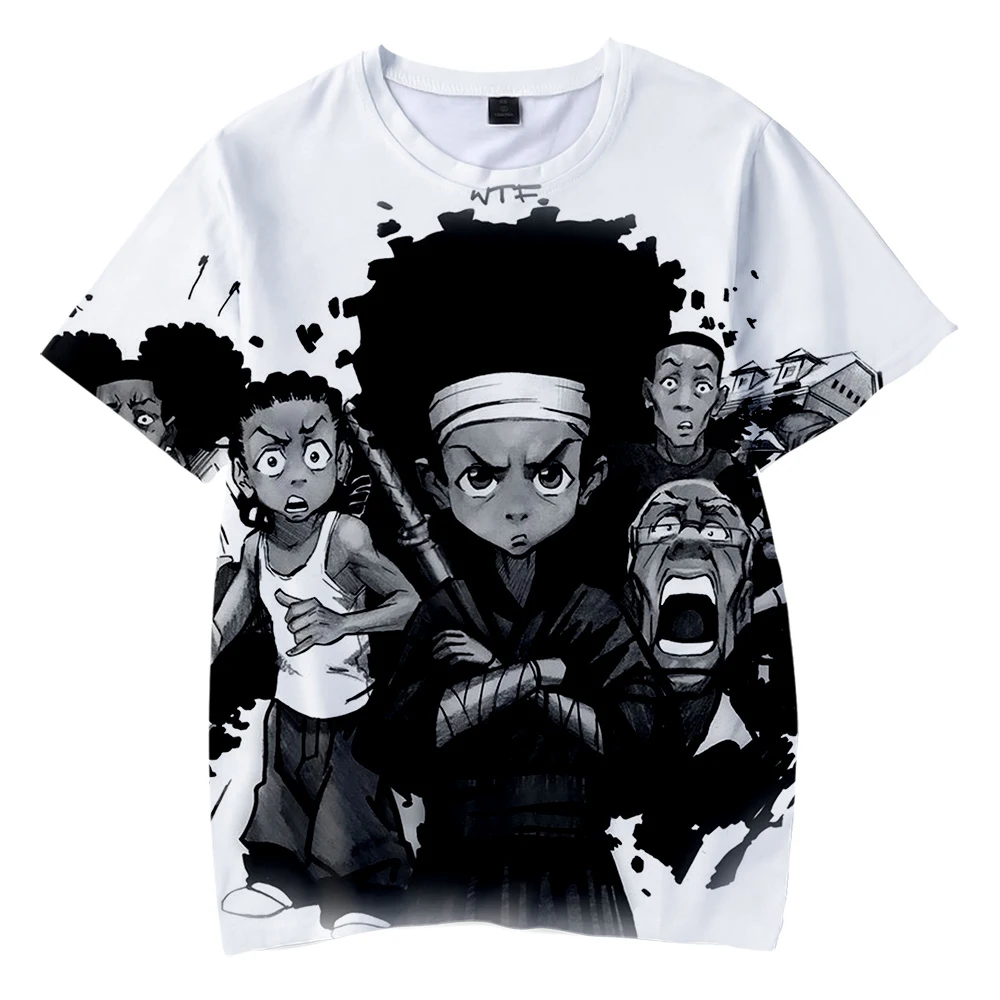 2021 New The Boondocks 3d T-shirt O-Neck Men\'s Tshirt Women Short Sleeve Casual Harajuku Streetshirt Unisex Oversized Clothes