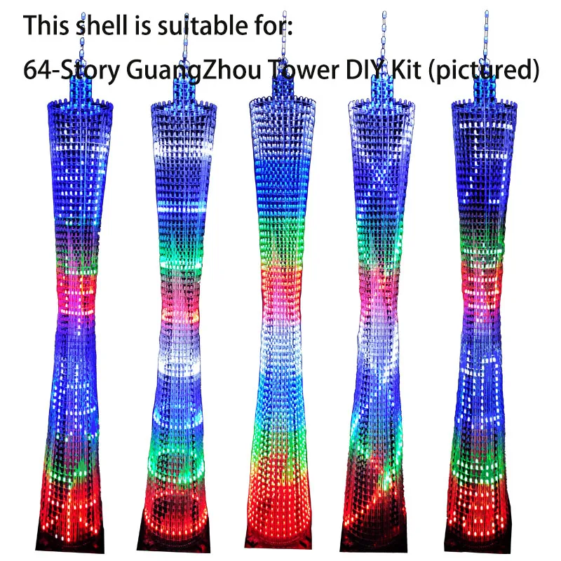 1 Set DIY Kit Shell for 64-Story Guangzhou Tower DIY Kit Shell