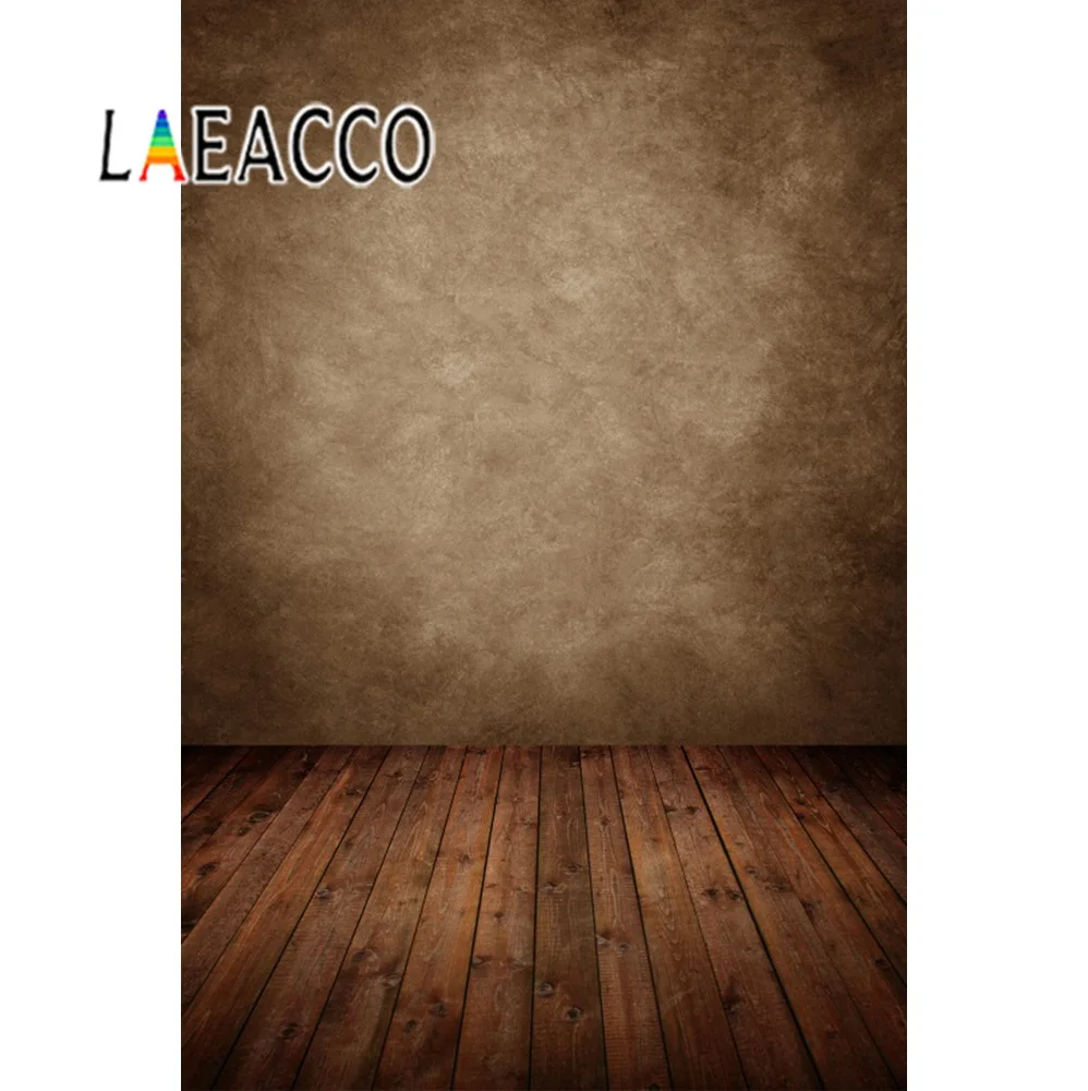 Laeacco Fantasy Gradient Solid Color Texture Baby Wooden Floor Party Portrait Photography Background Photo Backdrop Photocall